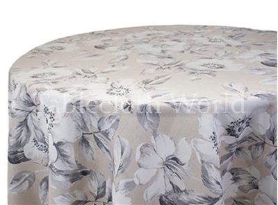 Muted Floral Custom Print Pattern Tablecloths