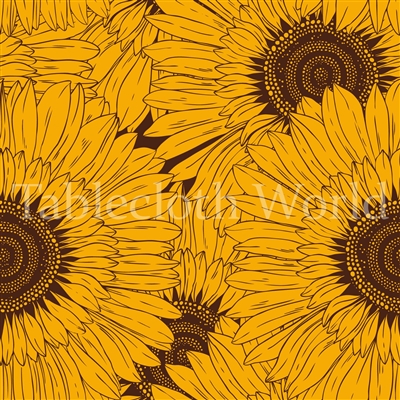 Sunflower Selfie Print Tablecloths