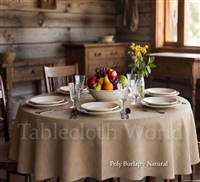 Poly Burlap Tablecloths