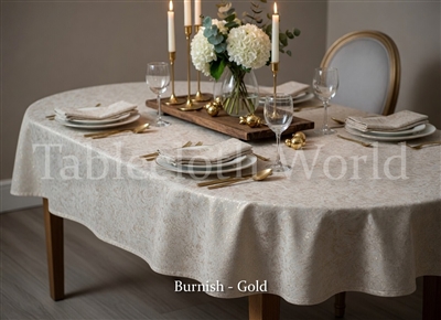 Burnish Metallic Tablecloths