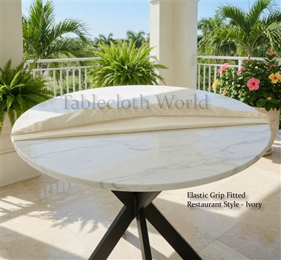 Elastic Grip Fitted Restaurant Style Tablecloths
