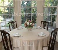 Faux Velvet Tablecloths