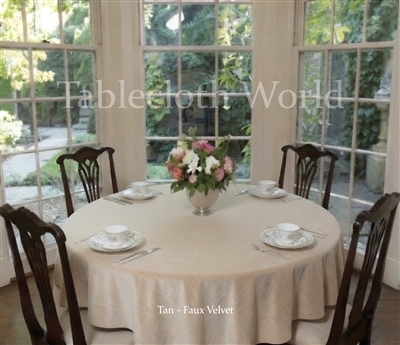 Faux Velvet Tablecloths