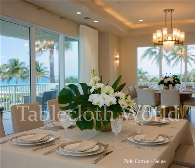 Tablecloths Poly Cotton