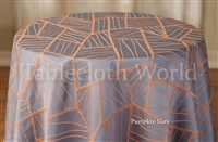 Pumpkin Slate Embroidered Tablecloth