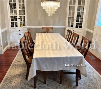 Tablecloths Satin Stripe