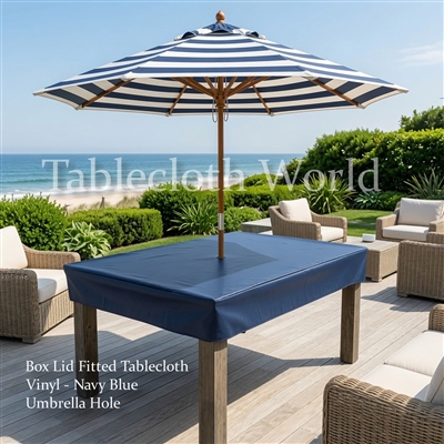 Fitted Box Lid Vinyl Tablecloths