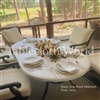 Vinyl Oval Tablecloths Elastic Grip