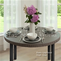 Vinyl Tablecloths Elastic Grip Round