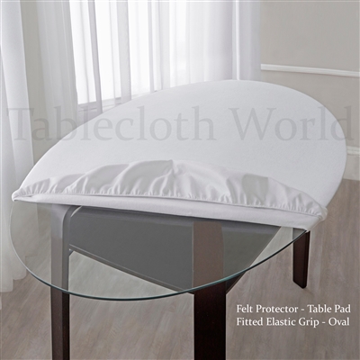 Table Pads Felt Elastic Fitted Oval