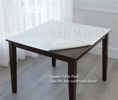 Table Pads Two-Ply Felt with Satin Band