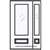 Vashon 6-8 Full Lite Single and 1 Sidelight