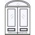 Carrollton 6-8 3/4 Lite Double and Elliptical Transom
