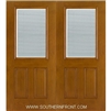 FC678-RT 6-8 Fiber Classic Oak Fiberglass Raise/Tilt Internal Blinds Double