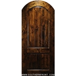 3-6 x 8-0 Knotty Alder Arch Top 2 Panel V-Grooved