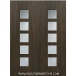 Venice 8-0 Fiberglass Contemporary Door Double