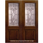 Marsala 8-0 2/3 Lite Knotty Alder Fiberglass 1 Panel Double