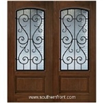 St Charles Arch Lite Cherry 1 Panel Double