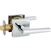 Soho Square Rosette Lever Polished Chrome Passage
