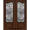 Valencia Square Top Arch Lite  Double Fiberglass Door