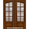 8 Lite SDL Square Top Arch Lite  Double Fiberglass Door