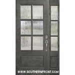6-8 Knotty Alder 6 Lite 2/3 Lite SDL Single and 1 Sidelight