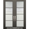 8-0 Full Lite SDL Fiberglass 4 Horizontal Lite Double