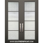 8-0 Full Lite SDL Fiberglass 4 Horizontal Lite Double