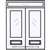Pelham 6-8 3/4 Lite Double and Rectangular Transom