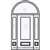 Belmar GC 6-8 2/3 Lite Single, 2 Sidelights and Half Round Transom