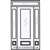 Belmont 8-0 2/3 Lite Single, 2 Sidelights and Rectangular Transom