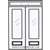 Bonita 8-0 2/3 Lite Double and Rectangular Transom