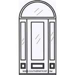 Camden 8-0 2/3 Lite Single, 2 Sidelights and Half Round Transom