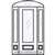 Hutchinson GC 8-0 2/3 Lite Single, 2 Sidelights and Elliptical Transom