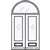 Dayton GC 8-0 3/4 Lite Double and Half Round Transom