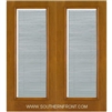 FC141-RT 6-8 Fiber Classic Oak Fiberglass Raise/Tilt Internal Blinds Double