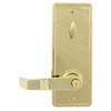 Commercial Interconnected Lock with Charlotte Lever Bright Brass Entry