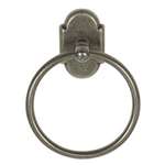 Aged Pewter Towel Ring