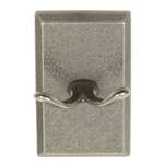 Aged Pewter Double Robe Holder