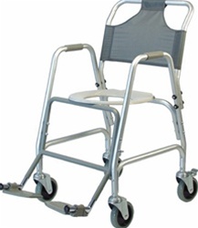 Lumex Deluxe Shower Transport Chair with Footrests