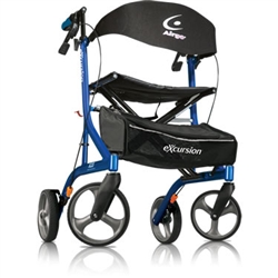 Airgo Excursion Rollators Tall Side Folding Rollator Handle Height 39.5 inches