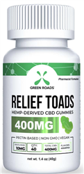 Green Roads CBD Relief Toads 400mg per Bottle