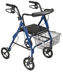 Drive Aluminum Rollator 8 inch Casters