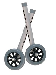 Drive 5" Universal Walker Wheels with Two Sets of Rear Glides