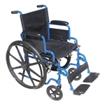Drive Wheelchair Blue Streak 18" or 20" Seat Width
