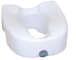 Drive Premium Plastic Elevated, Regular/Elongated Toilet Seat with Lock