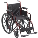 Drive Wheelchair Rebel 18", Flip Back Desk Arm, Swing-away Footrest