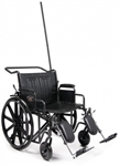 Everest & Jennings Wheelchair Traveler HTC Heavy Duty Bariatric 20",22", & 24" Width