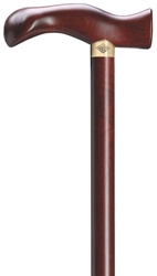 Unisex Ergonomic Derby Handle Cane, Burgundy 36" long