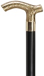 Ladies Derby Handle-embossed Solid Brass, Maple Black Shaft, 36" long